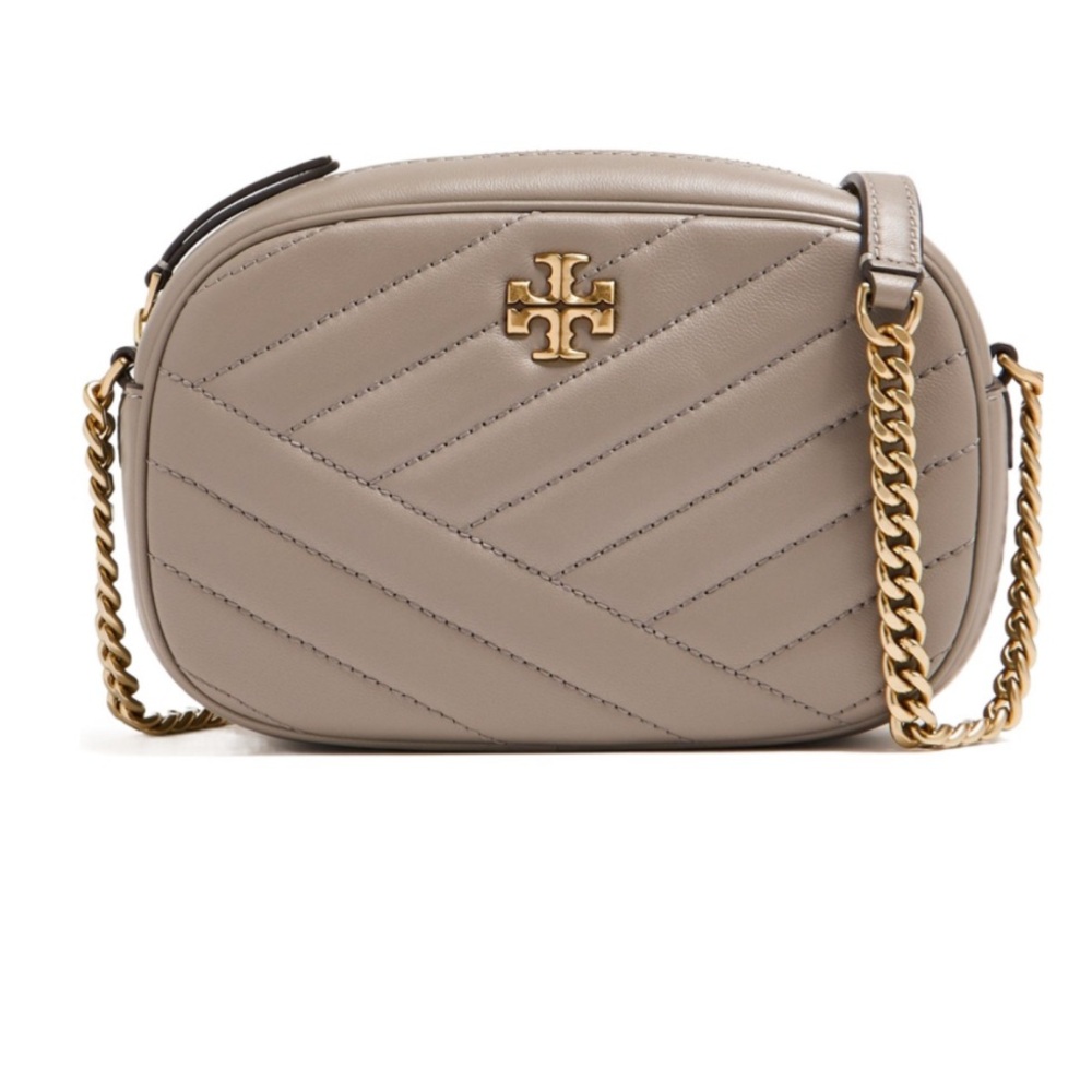 Tory Burch Beige Quilted Crossbody Bag